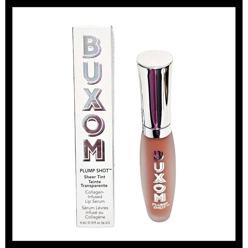 Buxom Plump Shot Sheer Tint Collagen Infused Lip Serum Exposed‎ NUDE Full Size